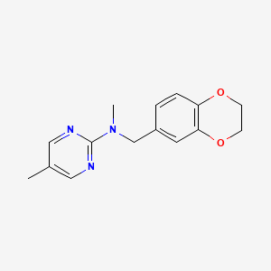 N-[(2,3-dihydro-1,4-benzodioxin-6-yl)methyl]-N,5-dimethylpyrimidin-2-amine