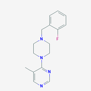 4-{4-[(2-Fluorophenyl)methyl]piperazin-1-yl}-5-methylpyrimidine