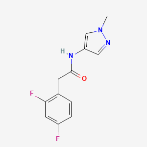 2-(2,4-difluorophenyl)-N-(1-methyl-1H-pyrazol-4-yl)acetamide