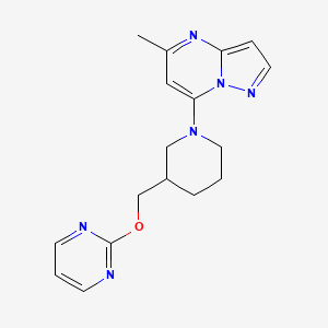 2-[(1-{5-Methylpyrazolo[1,5-a]pyrimidin-7-yl}piperidin-3-yl)methoxy]pyrimidine