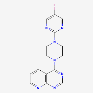 5-Fluoro-2-(4-{pyrido[2,3-d]pyrimidin-4-yl}piperazin-1-yl)pyrimidine