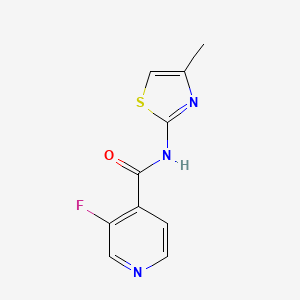 3-fluoro-N-(4-methyl-1,3-thiazol-2-yl)pyridine-4-carboxamide