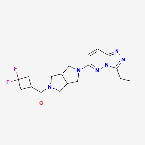 2-(3,3-Difluorocyclobutanecarbonyl)-5-{3-ethyl-[1,2,4]triazolo[4,3-b]pyridazin-6-yl}-octahydropyrrolo[3,4-c]pyrrole