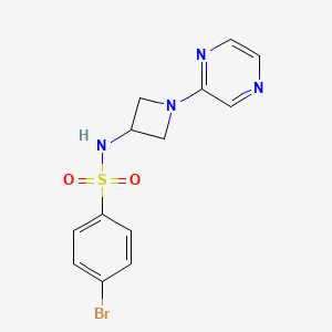 4-bromo-N-[1-(pyrazin-2-yl)azetidin-3-yl]benzene-1-sulfonamide