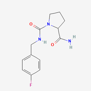 N1-[(4-fluorophenyl)methyl]pyrrolidine-1,2-dicarboxamide