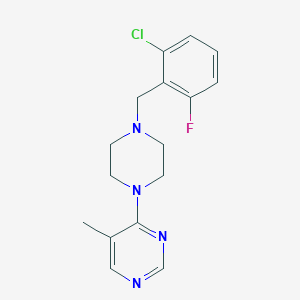 4-{4-[(2-Chloro-6-fluorophenyl)methyl]piperazin-1-yl}-5-methylpyrimidine