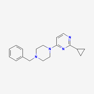 4-(4-Benzylpiperazin-1-yl)-2-cyclopropylpyrimidine