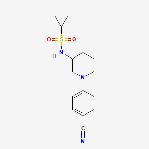 N-[1-(4-cyanophenyl)piperidin-3-yl]cyclopropanesulfonamide