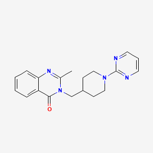 2-Methyl-3-{[1-(pyrimidin-2-yl)piperidin-4-yl]methyl}-3,4-dihydroquinazolin-4-one