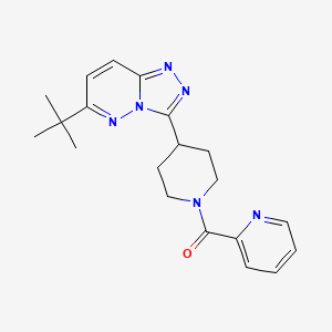 2-(4-{6-Tert-butyl-[1,2,4]triazolo[4,3-b]pyridazin-3-yl}piperidine-1-carbonyl)pyridine