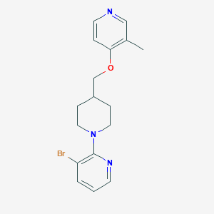 3-Bromo-2-(4-{[(3-methylpyridin-4-yl)oxy]methyl}piperidin-1-yl)pyridine