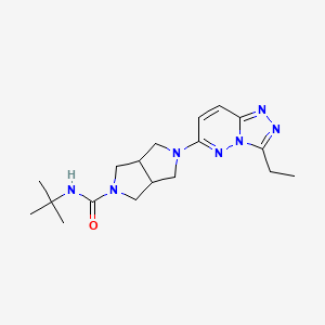 N-tert-butyl-5-{3-ethyl-[1,2,4]triazolo[4,3-b]pyridazin-6-yl}-octahydropyrrolo[3,4-c]pyrrole-2-carboxamide