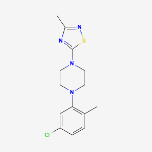 1-(5-Chloro-2-methylphenyl)-4-(3-methyl-1,2,4-thiadiazol-5-yl)piperazine