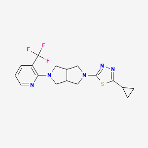 2-[5-(5-Cyclopropyl-1,3,4-thiadiazol-2-yl)-octahydropyrrolo[3,4-c]pyrrol-2-yl]-3-(trifluoromethyl)pyridine