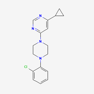 4-[4-(2-Chlorophenyl)piperazin-1-yl]-6-cyclopropylpyrimidine