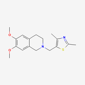 2-[(2,4-Dimethyl-1,3-thiazol-5-yl)methyl]-6,7-dimethoxy-1,2,3,4-tetrahydroisoquinoline