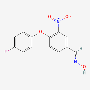 molecular formula C13H9FN2O4 B1223987 4-(4-Fluorophenoxy)-3-nitrobenzaldehyde oxime 