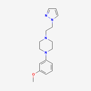 1-(3-methoxyphenyl)-4-[2-(1H-pyrazol-1-yl)ethyl]piperazine