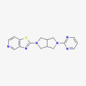 2-(5-{[1,3]Thiazolo[4,5-c]pyridin-2-yl}-octahydropyrrolo[3,4-c]pyrrol-2-yl)pyrimidine