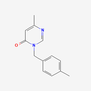 6-Methyl-3-[(4-methylphenyl)methyl]-3,4-dihydropyrimidin-4-one