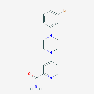 4-[4-(3-Bromophenyl)piperazin-1-yl]pyridine-2-carboxamide