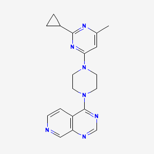 2-Cyclopropyl-4-methyl-6-(4-{pyrido[3,4-d]pyrimidin-4-yl}piperazin-1-yl)pyrimidine