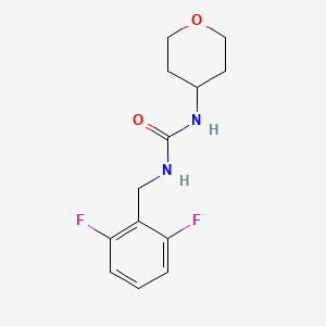 3-[(2,6-Difluorophenyl)methyl]-1-(oxan-4-yl)urea