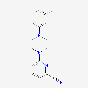 6-[4-(3-Chlorophenyl)piperazin-1-yl]pyridine-2-carbonitrile