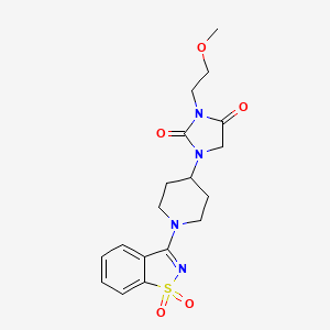 1-[1-(1,1-Dioxo-1,2-benzothiazol-3-yl)piperidin-4-yl]-3-(2-methoxyethyl)imidazolidine-2,4-dione