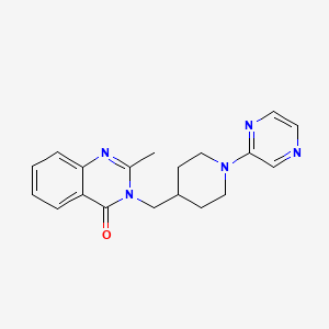 2-Methyl-3-{[1-(pyrazin-2-yl)piperidin-4-yl]methyl}-3,4-dihydroquinazolin-4-one