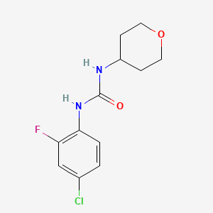 3-(4-Chloro-2-fluorophenyl)-1-(oxan-4-yl)urea