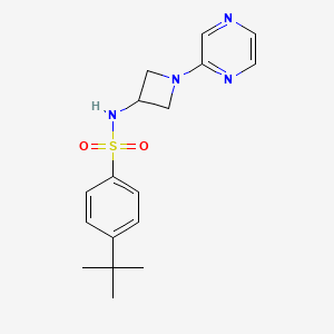 4-tert-butyl-N-[1-(pyrazin-2-yl)azetidin-3-yl]benzene-1-sulfonamide