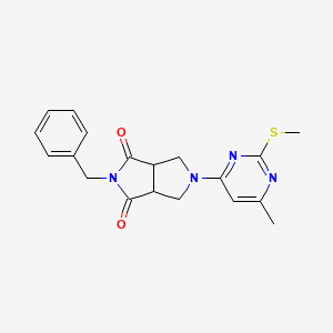 2-Benzyl-5-[6-methyl-2-(methylsulfanyl)pyrimidin-4-yl]-octahydropyrrolo[3,4-c]pyrrole-1,3-dione