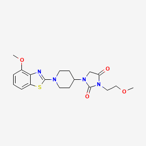 1-[1-(4-Methoxy-1,3-benzothiazol-2-yl)piperidin-4-yl]-3-(2-methoxyethyl)imidazolidine-2,4-dione