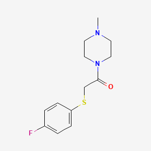 2-[(4-Fluorophenyl)sulfanyl]-1-(4-methylpiperazin-1-yl)ethan-1-one