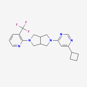 4-Cyclobutyl-6-{5-[3-(trifluoromethyl)pyridin-2-yl]-octahydropyrrolo[3,4-c]pyrrol-2-yl}pyrimidine