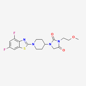 1-[1-(4,6-Difluoro-1,3-benzothiazol-2-yl)piperidin-4-yl]-3-(2-methoxyethyl)imidazolidine-2,4-dione