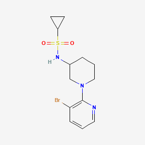 N-[1-(3-bromopyridin-2-yl)piperidin-3-yl]cyclopropanesulfonamide