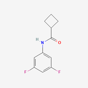 molecular formula C11H11F2NO B12240207 N-(3,5-difluorophenyl)cyclobutanecarboxamide 