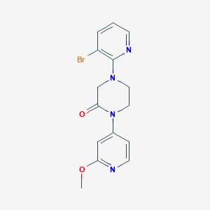 4-(3-Bromopyridin-2-yl)-1-(2-methoxypyridin-4-yl)piperazin-2-one