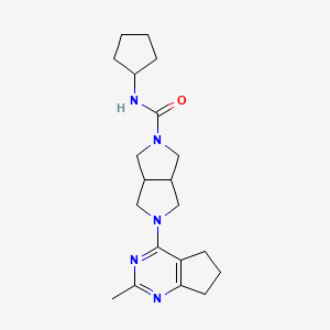 N-cyclopentyl-5-{2-methyl-5H,6H,7H-cyclopenta[d]pyrimidin-4-yl}-octahydropyrrolo[3,4-c]pyrrole-2-carboxamide