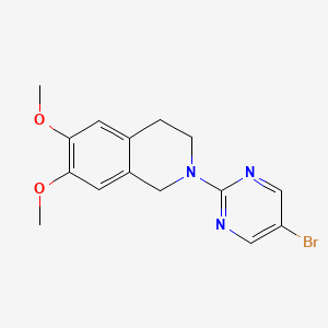 2-(5-Bromopyrimidin-2-yl)-6,7-dimethoxy-1,2,3,4-tetrahydroisoquinoline