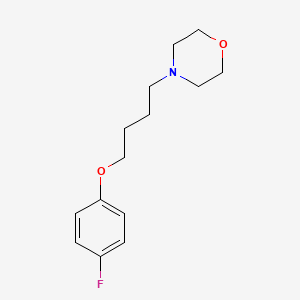 molecular formula C14H20FNO2 B1224031 4-[4-(4-Fluorophenoxy)butyl]morpholine 