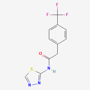 N-(1,3,4-thiadiazol-2-yl)-2-[4-(trifluoromethyl)phenyl]acetamide