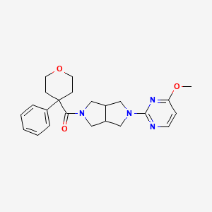 4-Methoxy-2-[5-(4-phenyloxane-4-carbonyl)-octahydropyrrolo[3,4-c]pyrrol-2-yl]pyrimidine