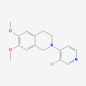 2-(3-Chloropyridin-4-yl)-6,7-dimethoxy-1,2,3,4-tetrahydroisoquinoline