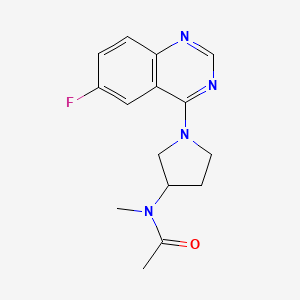 N-[1-(6-fluoroquinazolin-4-yl)pyrrolidin-3-yl]-N-methylacetamide