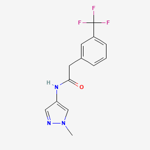 N-(1-methyl-1H-pyrazol-4-yl)-2-[3-(trifluoromethyl)phenyl]acetamide