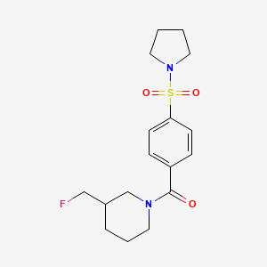 3-(Fluoromethyl)-1-[4-(pyrrolidine-1-sulfonyl)benzoyl]piperidine