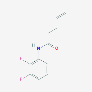 molecular formula C11H11F2NO B12240419 N-(2,3-difluorophenyl)pent-4-enamide 